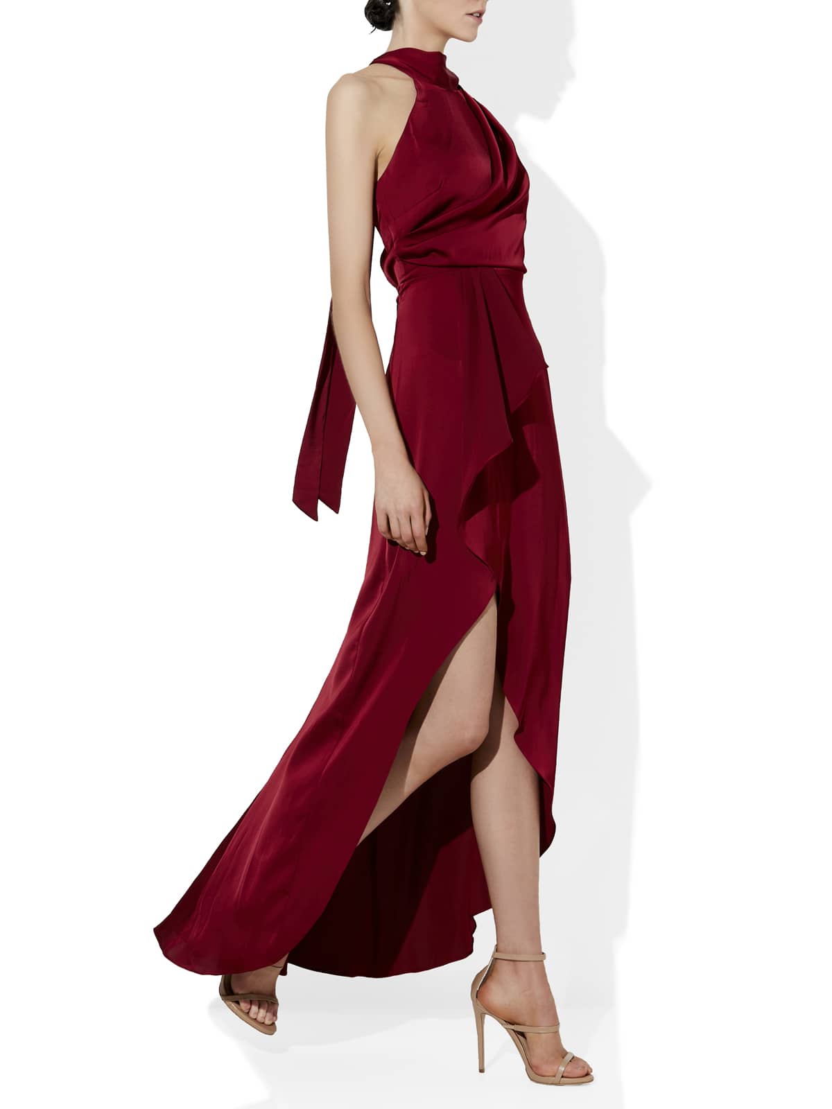 Nadine Ruby Halter Gown