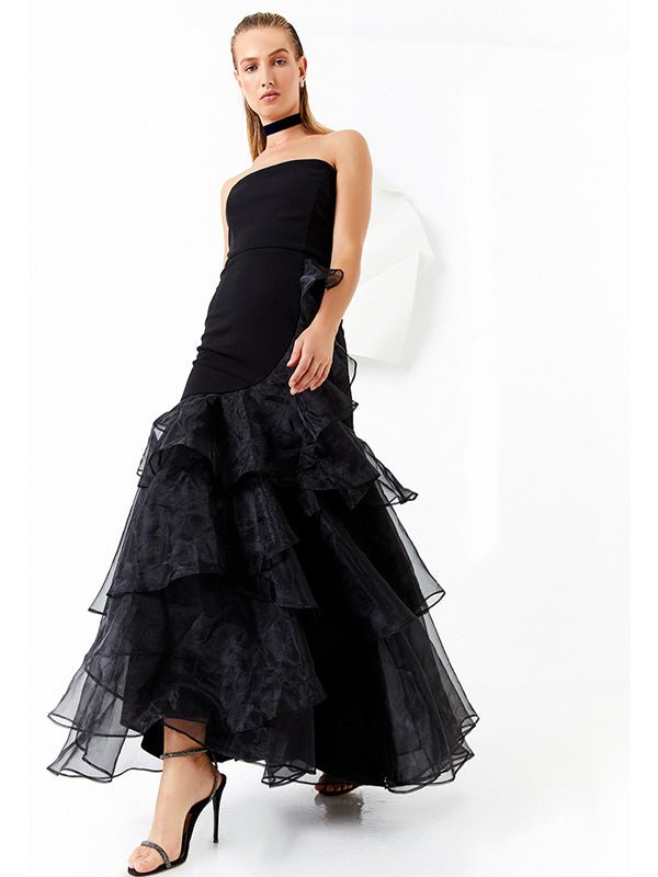 Bcbg strapless outlet gown