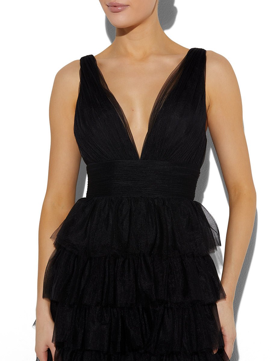 Bcbg black hot sale tulle dress